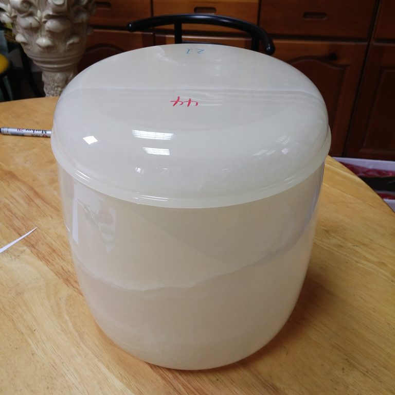 頂級漢白玉壽罐